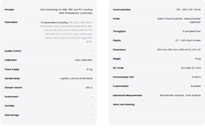 Analizzatore di ematologia veterinaria 7-Diff analisi di <span class=keywords><strong>immunologia</strong></span> delle feci delle Urine multifunzione per l'analisi avanzata della morfologia delle cellule degli animali domestici - Product Image 4
