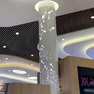 Panneau de revêtement de colonne décoratif en acier inoxydable découpé au laser et soudé pour façade de bâtiment intérieure et extérieure - Product Image 4