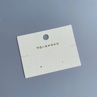 Boîtes de présentation de bijoux écologiques personnalisées avec logo de la marque USM, cartes en papier, emballage imprimé sur mesure, design personnalisé pour boucles d'oreilles