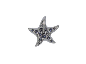 Silver Starfish Pendant Full Paved Gradient Blue White Cubic Zirconia Ocean Animal <b>Women</b> Luxury Necklace Charm - Product Image 2