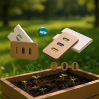 Kit de graines de fleurs en fibres de coco écologiques à marque blanche, modèle simple pour jardin domestique italien, référence NAT035