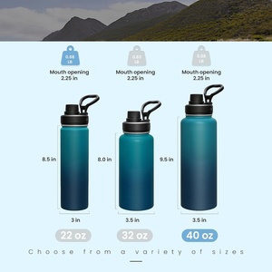 Bouteille d'eau isotherme en acier inoxydable à double paroi de 24 oz avec logo personnalisé, pour boissons chaudes et froides, idéale pour l'extérieur - Product Image 3