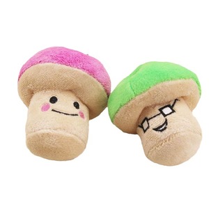 Mushroom <b>Plush</b> Pet Toy Pink Green Sound Making Indoor Dog <b>Cat</b> Squeak Toy - Product Image 5