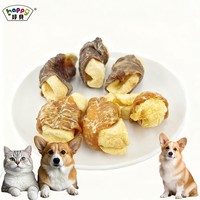 Friandises à mâcher riches en nutriments pour chiens et chats : Viande de canard enveloppée de tranches de poire/pomme