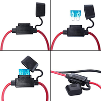 Hotsale 16AWG 10A sigorta 12V RingTerminal koşum özelleştirilmiş 10A /15A 2-Pin hızlı bağlantı SAE fiş