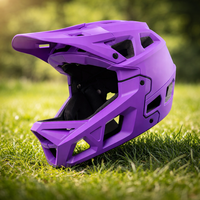 Casque de VTT en promotion, certifié CE EN1078, intégral, finition mate, design aérodynamique