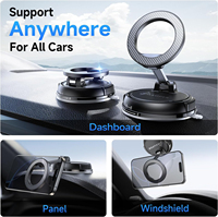 MSUPER Support de téléphone de voiture ultra magnétique réglable à 360 ° Aspiration et 3200gf 89 + LBS Supports de téléphone réglables à 360 ° pour téléphones mobiles