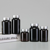 Bouteille en plastique pour médicaments, vitamines, capsules et comprimés avec bouchon à vis, disponible en 60 ml, 100 ml, 120 ml, 150 ml, 175 ml, 200 ml