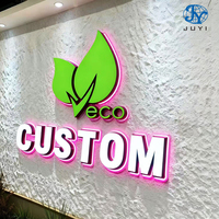 Letrero de Letras Acrílicas Cortadas a Láser para Ferias Comerciales, Logotipo de Empresa, Anuncio de Negocio, Letras Iluminadas con LED, Señal Luminosa 3D
