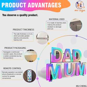 حروف مضيئة جديدة بطول 4 أقدام لتزيين الحفلات والمناسبات وحفلات الزفاف وكشك التصوير - Product Image 6