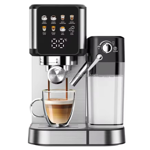 เครื่องชงกาแฟเอสเพรสโซกึ่งอัตโนมัติ Anwell ผลิตจากสแตนเลสสตีลอิตาลี พร้อมฟังก์ชั่นทำฟองนม แรงดัน 20 บาร์ เครื่องมัลติฟังก์ชั่น แรงดัน 15 บาร์ - Product Image 4
