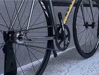 Vélo à pignon fixe FS-01S INTRO7 avec frein arrière V-Brake, jante en alliage d'aluminium robuste, cadre et fourche en acier CR-MO, 700c