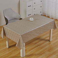 Nappe de table rectangulaire de luxe RNPT, grise à carreaux bicolores, pour Thanksgiving, en PVC, anti-déversement