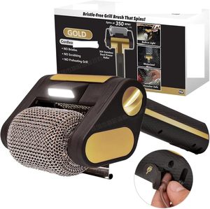 Brosse sans poils avec LED et autonomie prolongée, sans fil/rechargeable, rouleau électrique en acier inoxydable 304 - Product Image 1