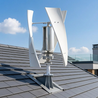 Éolienne verticale de type X 5KW 48V avec contrôleur MPPT pour système hybride éolien-solaire, faible vitesse de coupure du vent