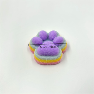Jouet sensoriel anti-stress personnalisable en TPR en forme de patte de chat de 2,76 pouces, jouet à presser pour soulager le stress pour enfants - Product Image 5