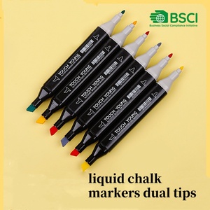 Ensemble de 48 marqueurs permanents pour tissu - Non toxiques, marqueurs double face - Touch - Product Image 6