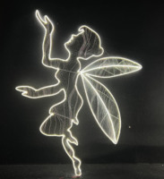 Lumières LED décoratives en fer forgé motif ange, durables, pour mariages et événements, blanches/dorées, à suspendre - Vente chaude