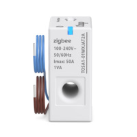 Compteur d'énergie intelligent Tuya Zigbee CT (transfert de courant) 1-50A, précision de 99,5 %, moniteur de puissance en temps réel, Smart Life Chayo