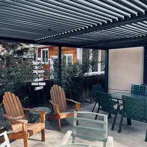 Pergola électrique étanche en aluminium prix bioclimatique pavillon pergola en aluminium à lattes en aluminium pour pergolas et gazebos de jardin