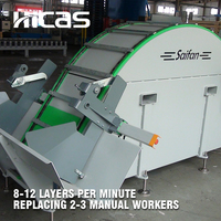 Empileur de palettes automatique HICAS SF8010, 8-12 couches/min, PLC, hauteur 1100 mm, remplace 3 ouvriers, scierie, bois, CE