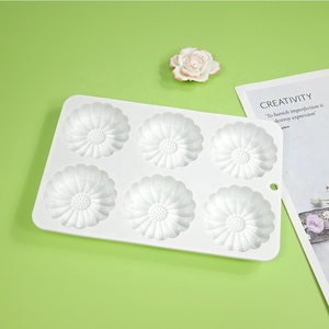 AK daisy hoa <span class=keywords><strong>Silicone</strong></span> bánh khuôn sô cô la Epoxy nhựa nướng khuôn mẫu cho bánh cưới và Iced nến thực tế bánh công cụ - Product Image 5