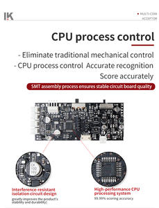 Accepteur de pièces multi-monnaies <span class=keywords><strong>FR</strong></span> Custom LK715S Cpu Mech, sélecteur binoculaire, récepteur pour machine à laver, pêche à <span class=keywords><strong>la</strong></span> ligne, distributeur d'eau - Product Image 3