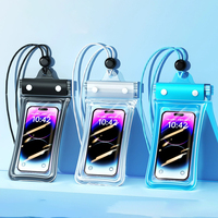 Sac étanche universel pour téléphone portable, housse de protection flottante transparente en PVC pour natation sous-marine