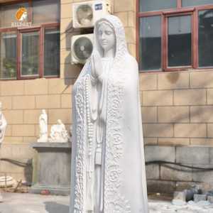 Estatua de Nuestra Señora de Fátima en Mármol, Estilo Religioso MILY, Personalizable, Disponible para la Venta - Product Image 3