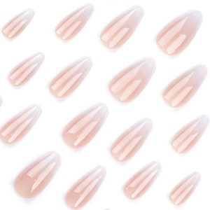 Oferta <span class=keywords><strong>de</strong></span> descuento Nuevas puntas <span class=keywords><strong>de</strong></span> <span class=keywords><strong>uñas</strong></span> en forma <span class=keywords><strong>de</strong></span> almendra <span class=keywords><strong>Uñas</strong></span> <span class=keywords><strong>de</strong></span> presión con degradado <span class=keywords><strong>rosa</strong></span> y blanco simple con cajas <span class=keywords><strong>de</strong></span> embalaje - Product Image 3