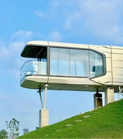 Maison conteneur modulaire moderne, livrée directement par le fabricant, pour projets hôteliers et de camping commerciaux.