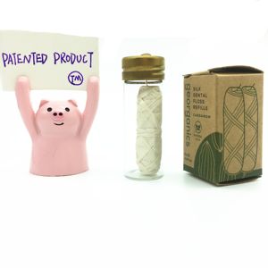 Biologisch Abbaubare Seiden-Zahnseide Zero Waste Hilo Dental Flosser mit Minzgeschmack - Product Image 2