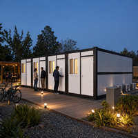 Maisons conteneurs prêtes à l'emploi de 20 pieds, pliables pour l'habitation, maison conteneur pliable, maison de luxe