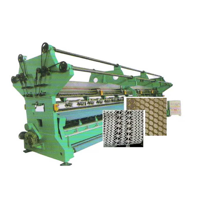 ZYTT Tubular Raschel Mesh Bag Making Machine Single Needle Bar Raschel Powerlooms Warp Knitting Machine Para Sandwich Mesh Fabric