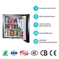 Mini réfrigérateur de bureau XC-60A de 60 litres, porte simple, réfrigérateur à boissons, mini bar silencieux pour hôtel, refroidissement électrique
