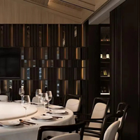 Canapés et chaises modernes en bois approuvés par Hilton pour les sièges du hall d'entrée des projets de décoration de restaurants et d'hôtels cinq étoiles