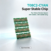 Chip Monouso Stabile per Epson AM-C4000/5000/6000 Versione Cinese, Chip Serie T08D T08C, Chip Stabile per Livello Inchiostro, Completamente Nuovo