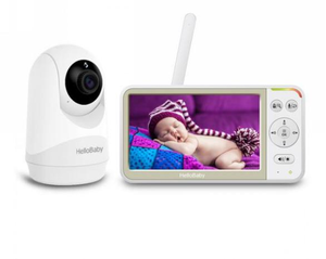 Monitor para Bebés <span class=keywords><strong>HelloBaby</strong></span> sin WiFi, Pantalla de 5 Pulgadas, Batería de 30 Horas, Video con Giro, Inclinación y Zoom, Actualización con Cámara y Audio - Product Image 1
