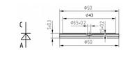Diode haute puissance et haute densité 7500A GMZP7500A600V