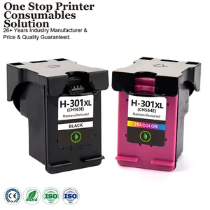 INK-POWER 301 XL 301XL cartouche d'encre à jet d'encre couleur remanufacturée pour HP301 pour HP301XL pour imprimante HP Deskjet 2540 3050 1050