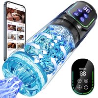 Wasserdichter Stoßender Rotierender Vibrierender Saugender Leckender Stimulator Erwachsenenspielzeug APP Automatischer Männlicher Masturbator Penispumpe für Männer