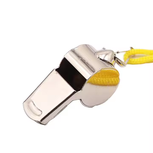 <span class=keywords><strong>A</strong></span>çık spor gümüş paslanmaz çelik düdük futbol futbol basketbol eing reeing ve hayatta kalma için kordon ile - Product Image 3