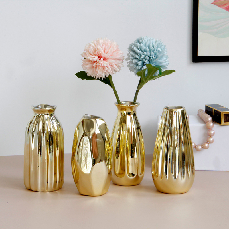 Лидер продаж на Amazon, свадебные принадлежности, украшения для дома, ванильный керамический фарфор, цветок Ikebana, ваза для декоративных цветов