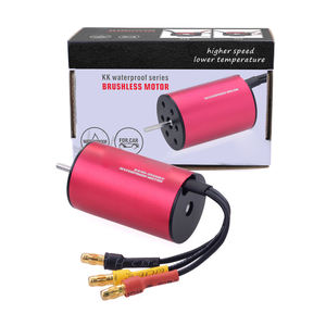 มอเตอร์ดีซีแบบไร้แปรงถ่าน KK แรงบิดสูง กันน้ำ พร้อม ESC 25A&35A 500W 60000RPM สำหรับรถบังคับวิทยุขนาด 1/14~1/24 เรือบังคับ และโดรน - Product Image 3