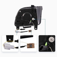 Ensemble de phares LED RoadRage pour Ford Mustang 2005 - 2009, projecteur, feux de jour, clignotants dynamiques, lampe de phare