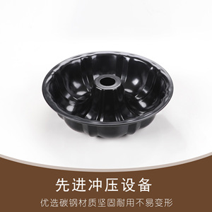 Pumpkin-Shaped Cake Mold Non-Stick Baking Pan Round Black For Home Commercial Use 1 Piece - Product Image 4