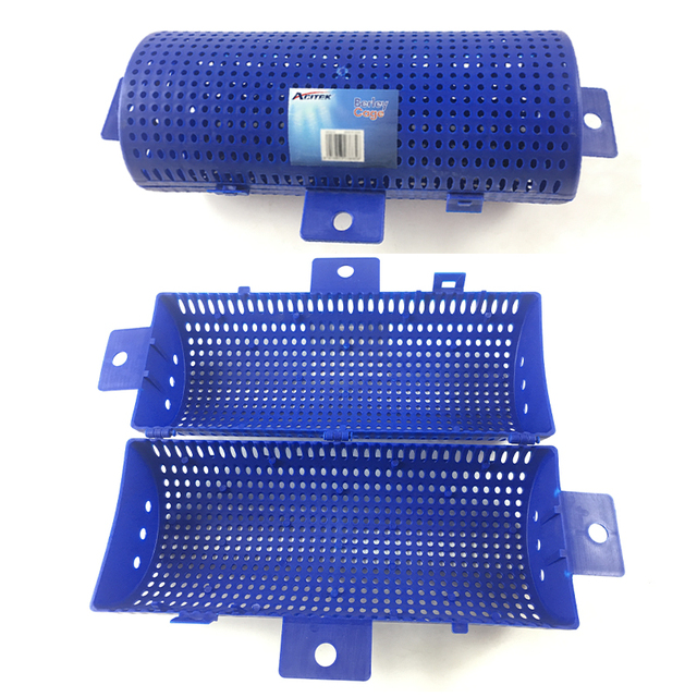 Bait Spreader Plastic Fishing Bait Dispenser Cage Net Eco-Friendly Durable Fishing Tool Rivers Lake Ocean Fishing Bait Dispenser
