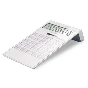 Dual Power 10 Digit Rekenmachine Elektronische Solarcalculator Wetenschappelijke Rekenmachine Student 8 Cijfers Display Solar Batterij Kalender