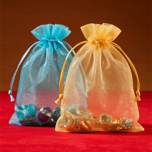 Petite pochette personnalisable <span class=keywords><strong>en</strong></span> organza avec cordon de serrage 10x15cm velours satin <span class=keywords><strong>jute</strong></span> pour bijoux bonbons gâteau fête cadeaux - Product Image 1