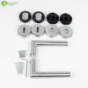 Pegangan Pintu Dasar Plastik Baja Tahan Karat Gaya Jerman Populer - Product Image 1